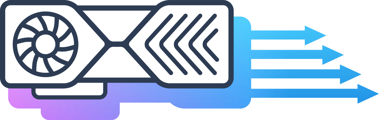 A blue and white arrow pointing to the right.